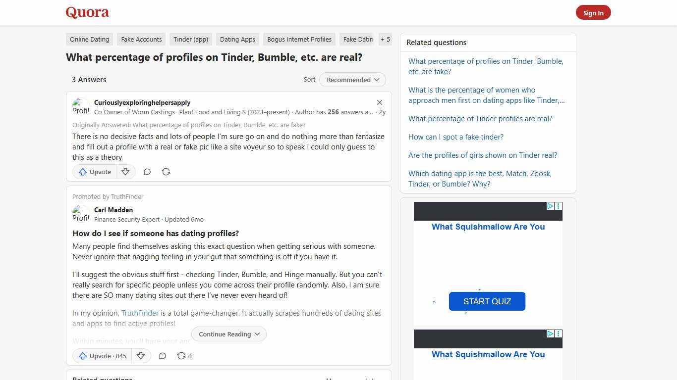 What percentage of profiles on Tinder, Bumble, etc. are real? - Quora